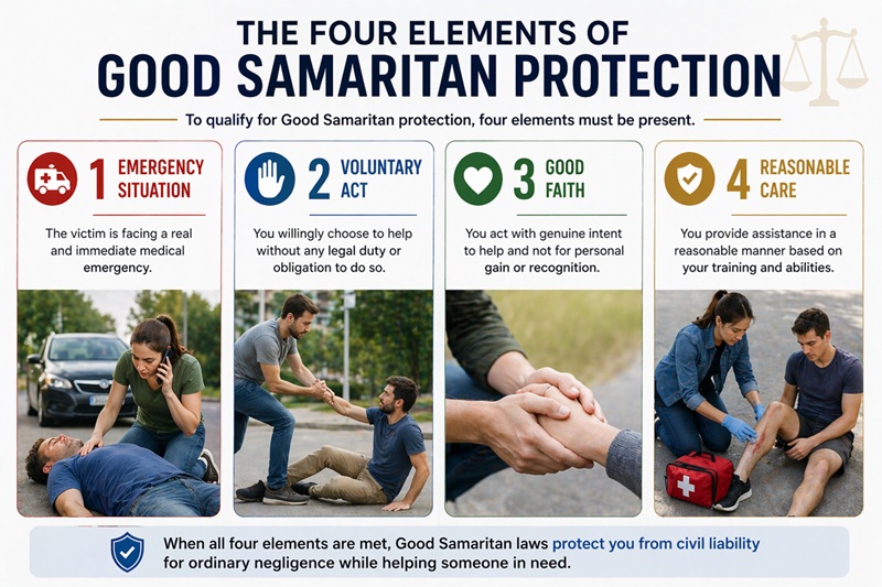 The Four Elements of Good Samaritan Protection