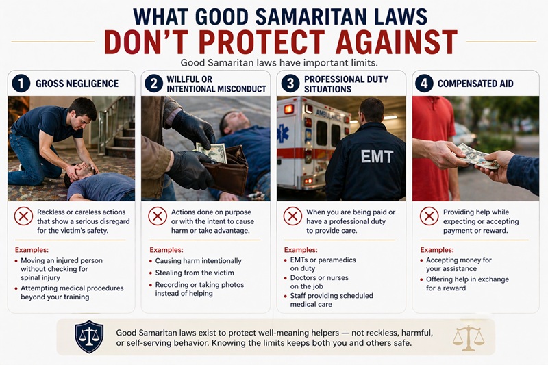 What Good Samaritan Laws Don't Protect Against